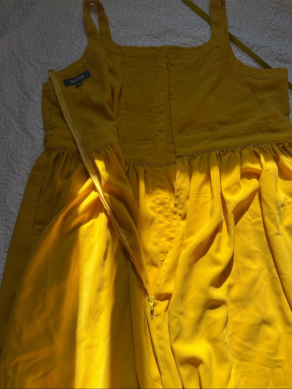 Womans' Yellow Button-Front Sundress - Picture 7 of 8